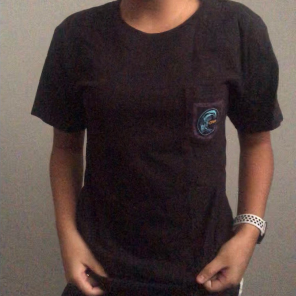 o’neil black logo print shirt